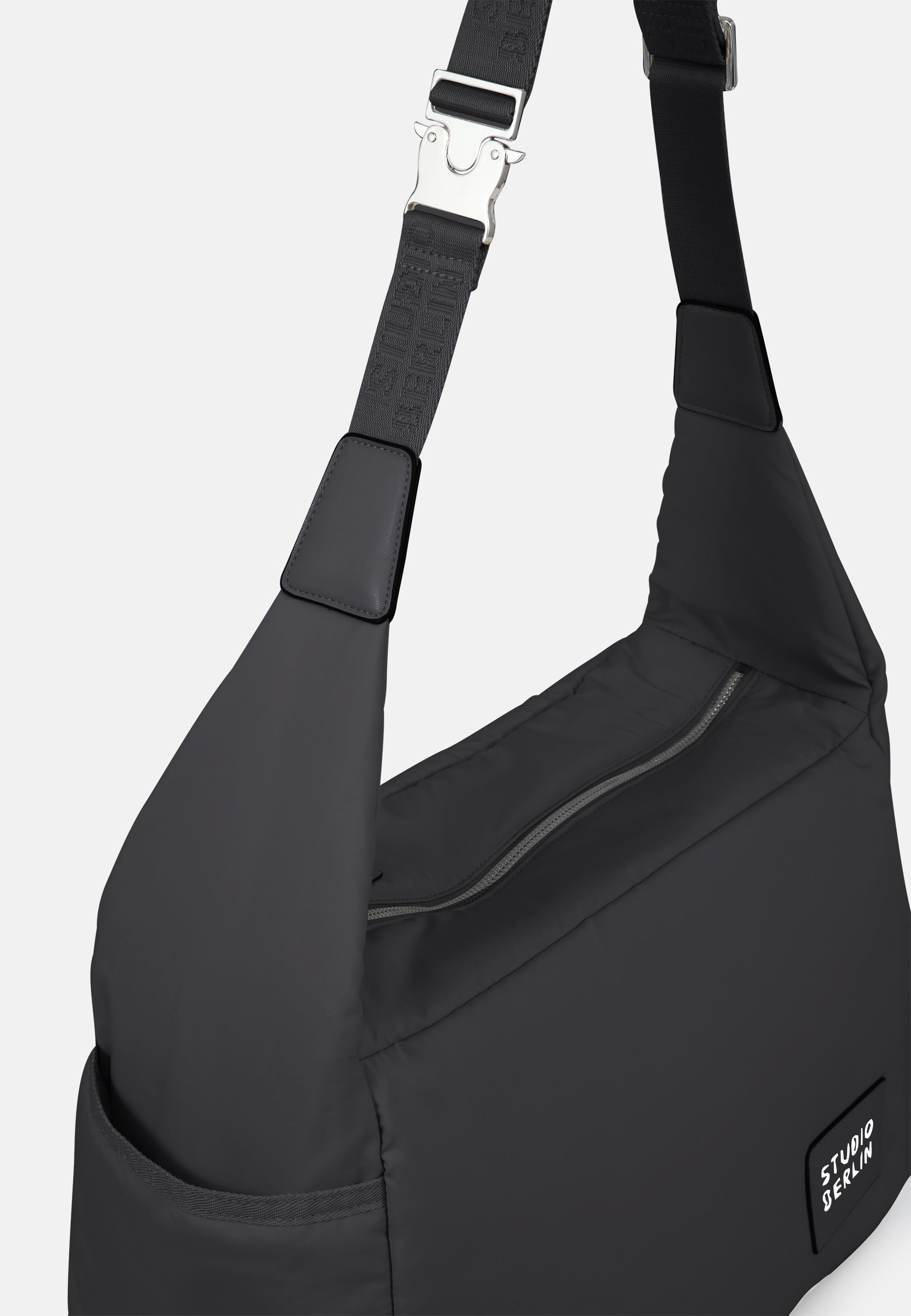 StudioBerlin- Handtaschen>Unisex>Nylontaschen>Crossbody Taschen- FRIEDRICHSHAIN CITY MATT-black / OS-oatmeal / OS-light grey / OS-sage green / OS-dark khaki / OS-dark navy / OS-dusty pink / OS