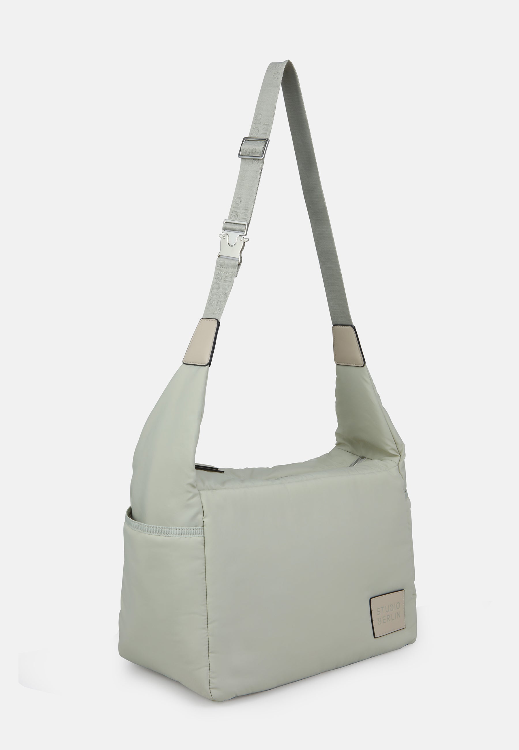 StudioBerlin- Handtaschen>Unisex>Nylontaschen>Crossbody Taschen- FRIEDRICHSHAIN CITY MATT-black / OS-oatmeal / OS-light grey / OS-sage green / OS-dark khaki / OS-dark navy / OS-dusty pink / OS