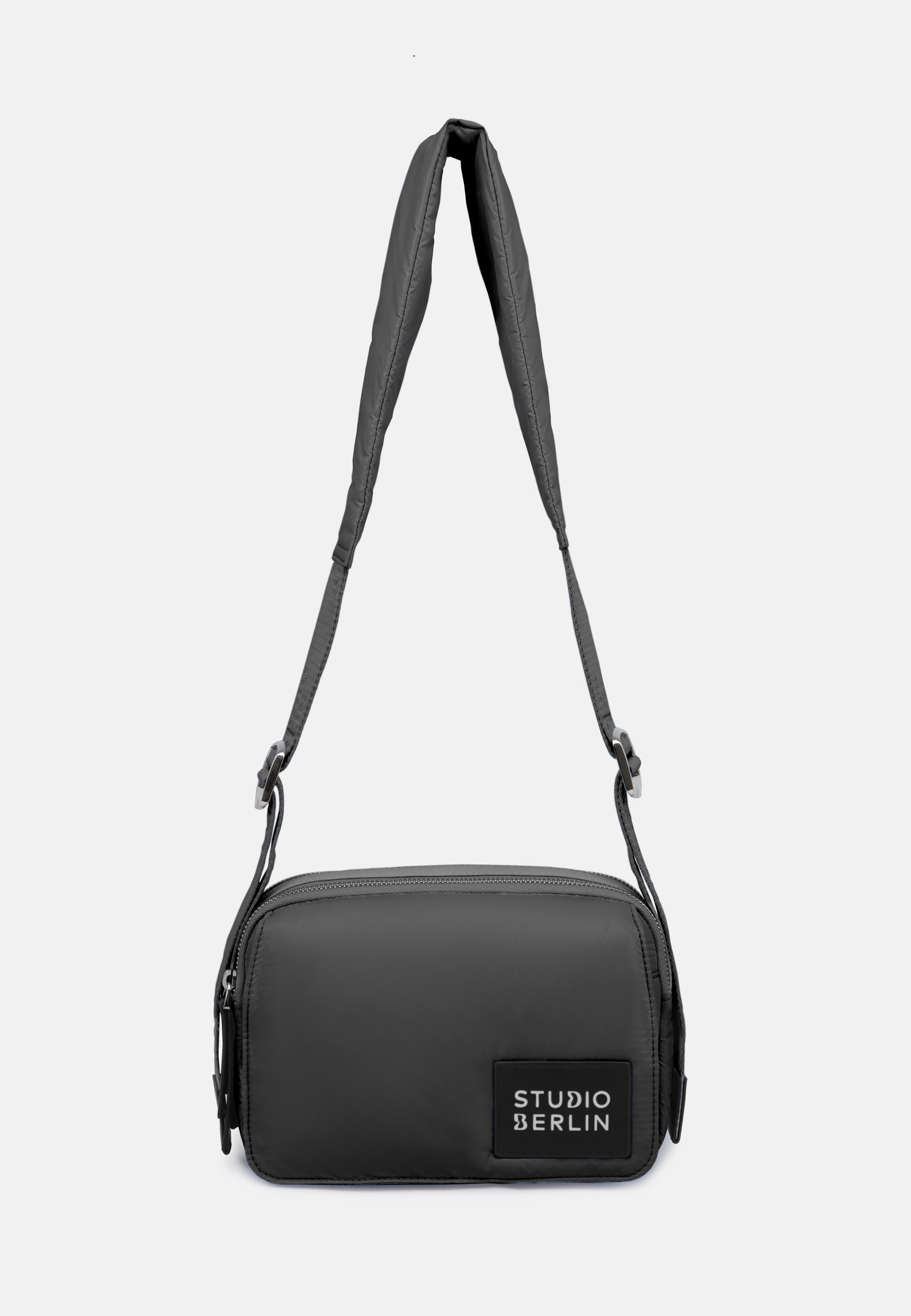StudioBerlin- Handtaschen>Unisex>Nylontaschen>Crossbody Taschen- DAHLEM MINI SHINY-black / OS-caramel / OS-cobalt blue / OS-peach / OS