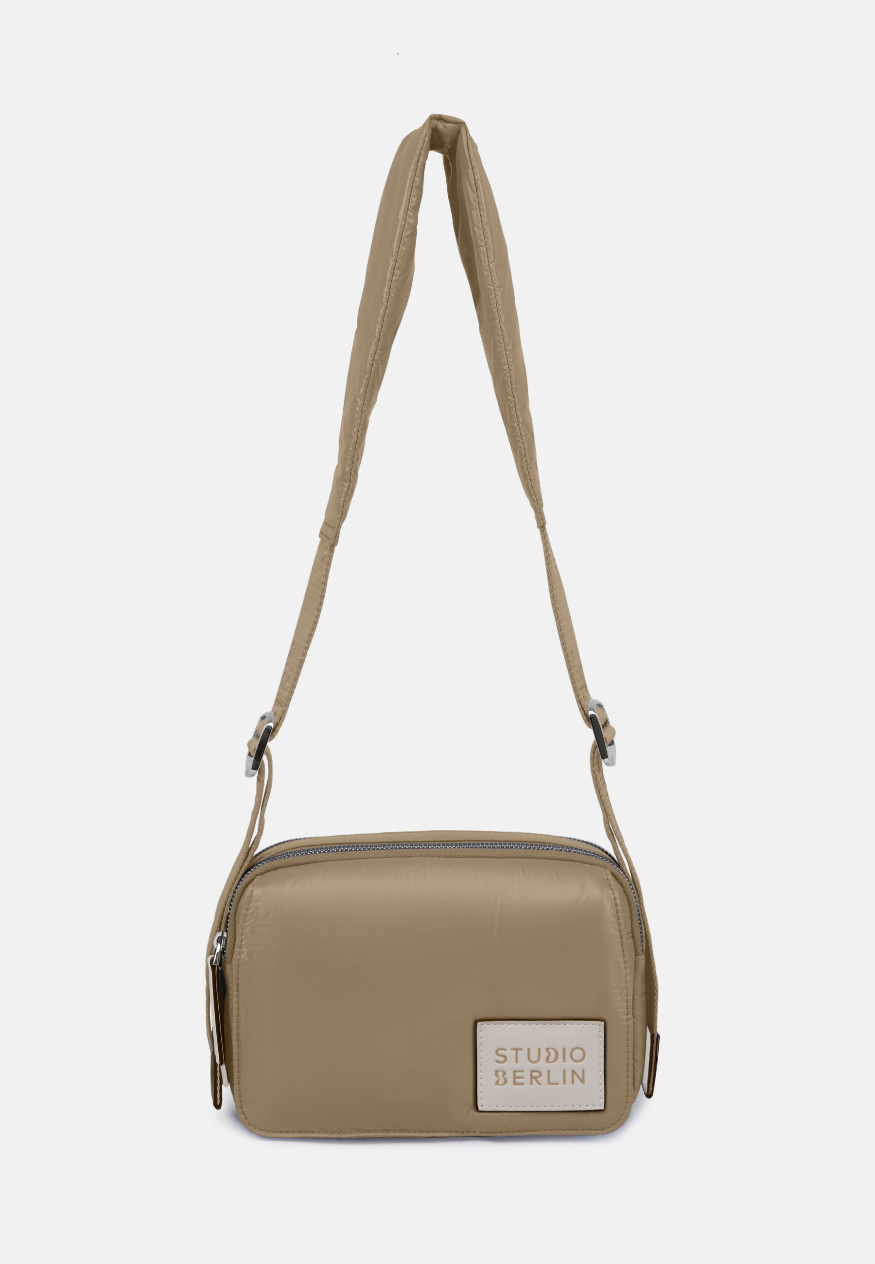 StudioBerlin- Handtaschen>Unisex>Nylontaschen>Crossbody Taschen- DAHLEM MINI SHINY-black / OS-caramel / OS-cobalt blue / OS-peach / OS