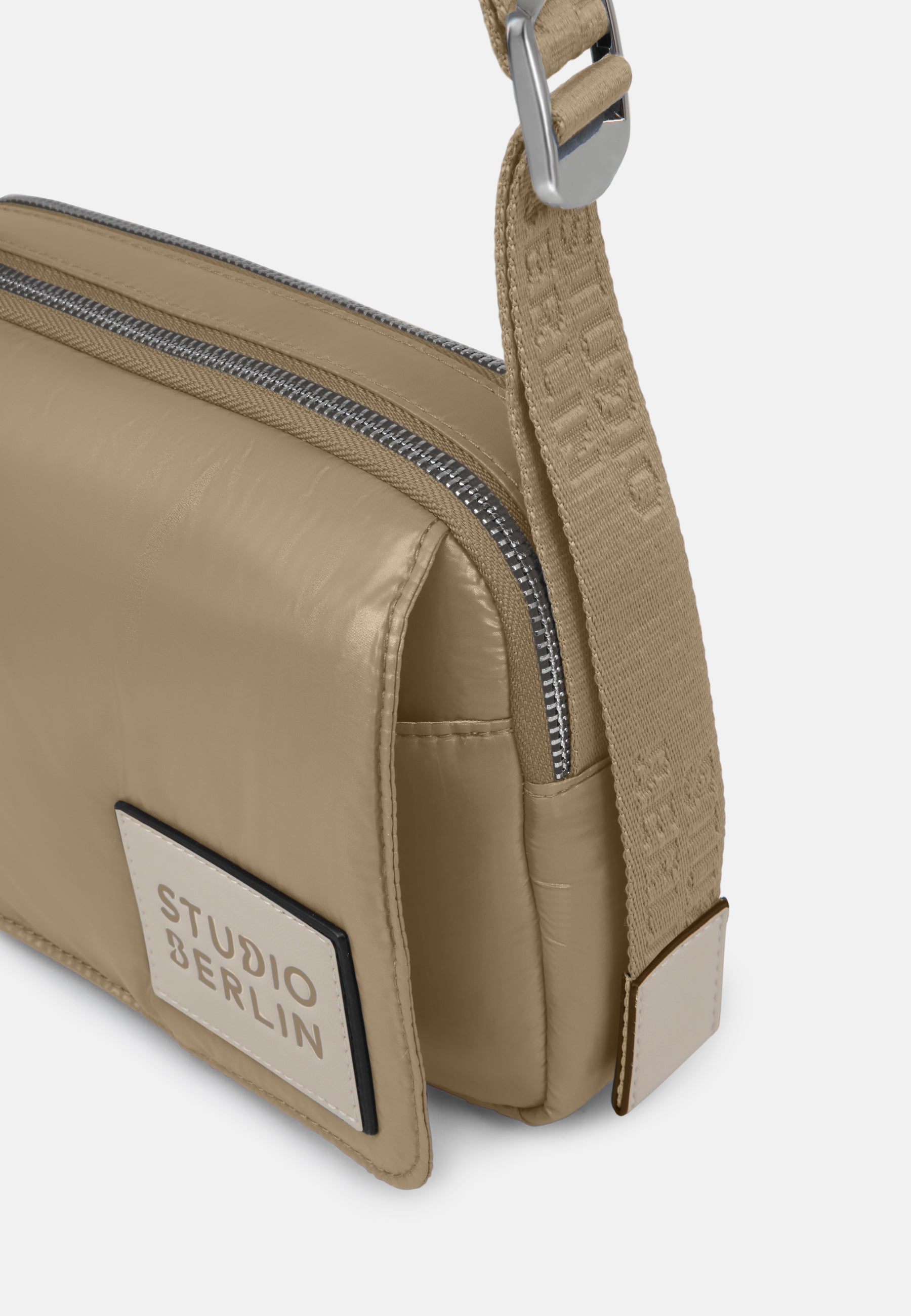 StudioBerlin- Handtaschen>Unisex>Nylontaschen>Crossbody Taschen- DAHLEM MINI SHINY-black / OS-caramel / OS-cobalt blue / OS-peach / OS