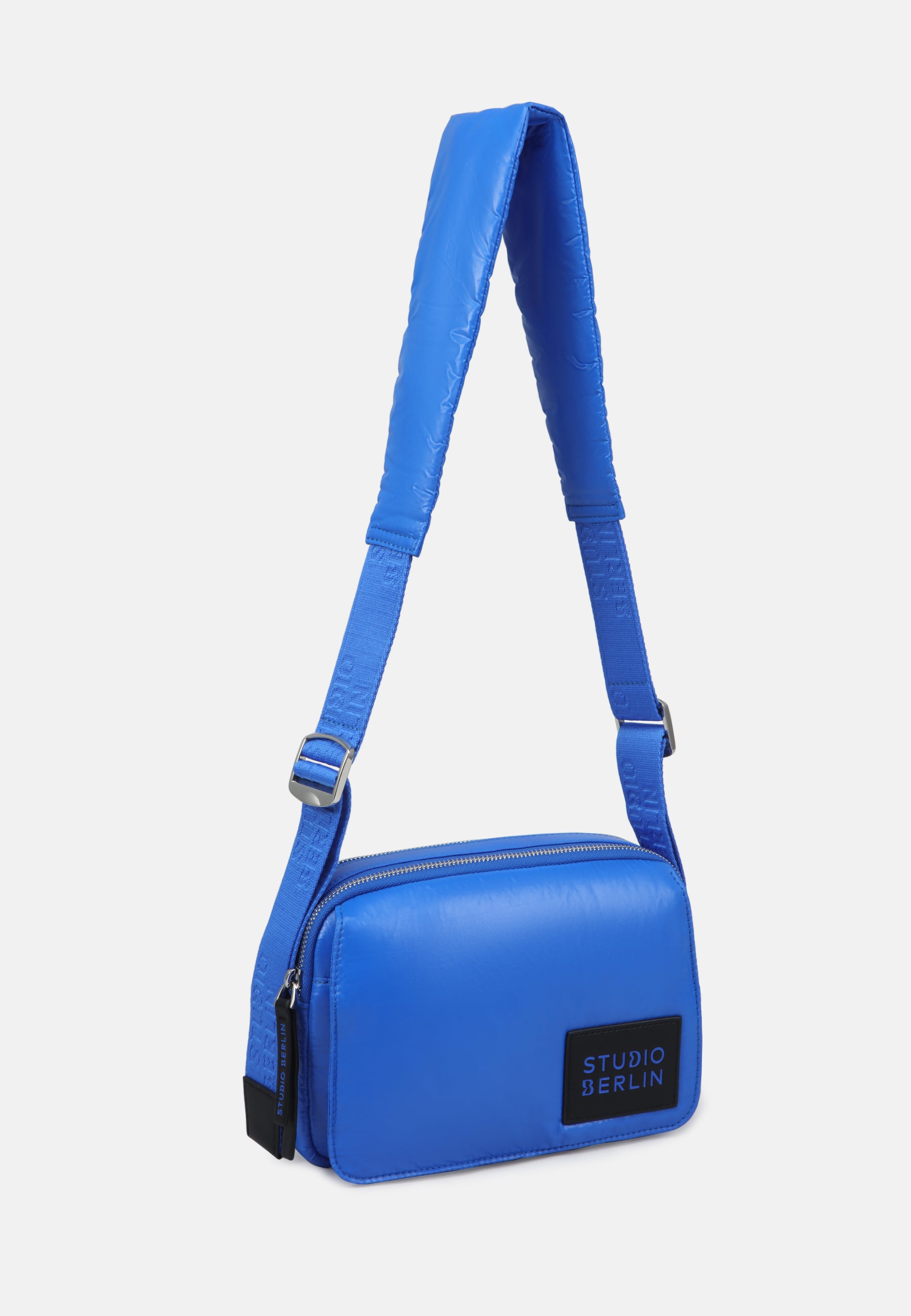 StudioBerlin- Handtaschen>Unisex>Nylontaschen>Crossbody Taschen- DAHLEM MINI SHINY-black / OS-caramel / OS-cobalt blue / OS-peach / OS