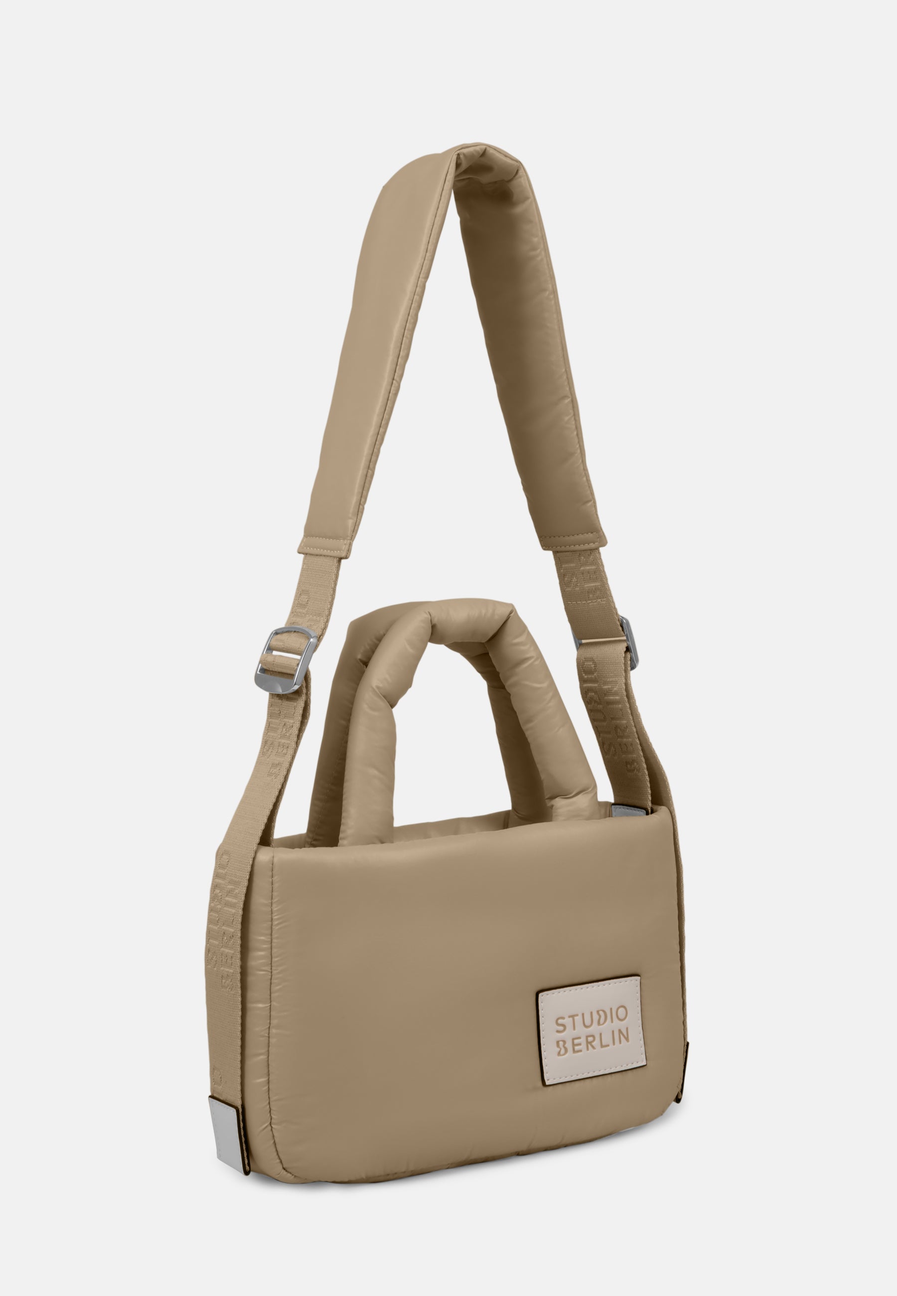 StudioBerlin- Handtaschen>Unisex>Nylontaschen>Crossbody Taschen- MITTE MINI SHINY-black / OS-caramel / OS-cobalt blue / OS-peach / OS