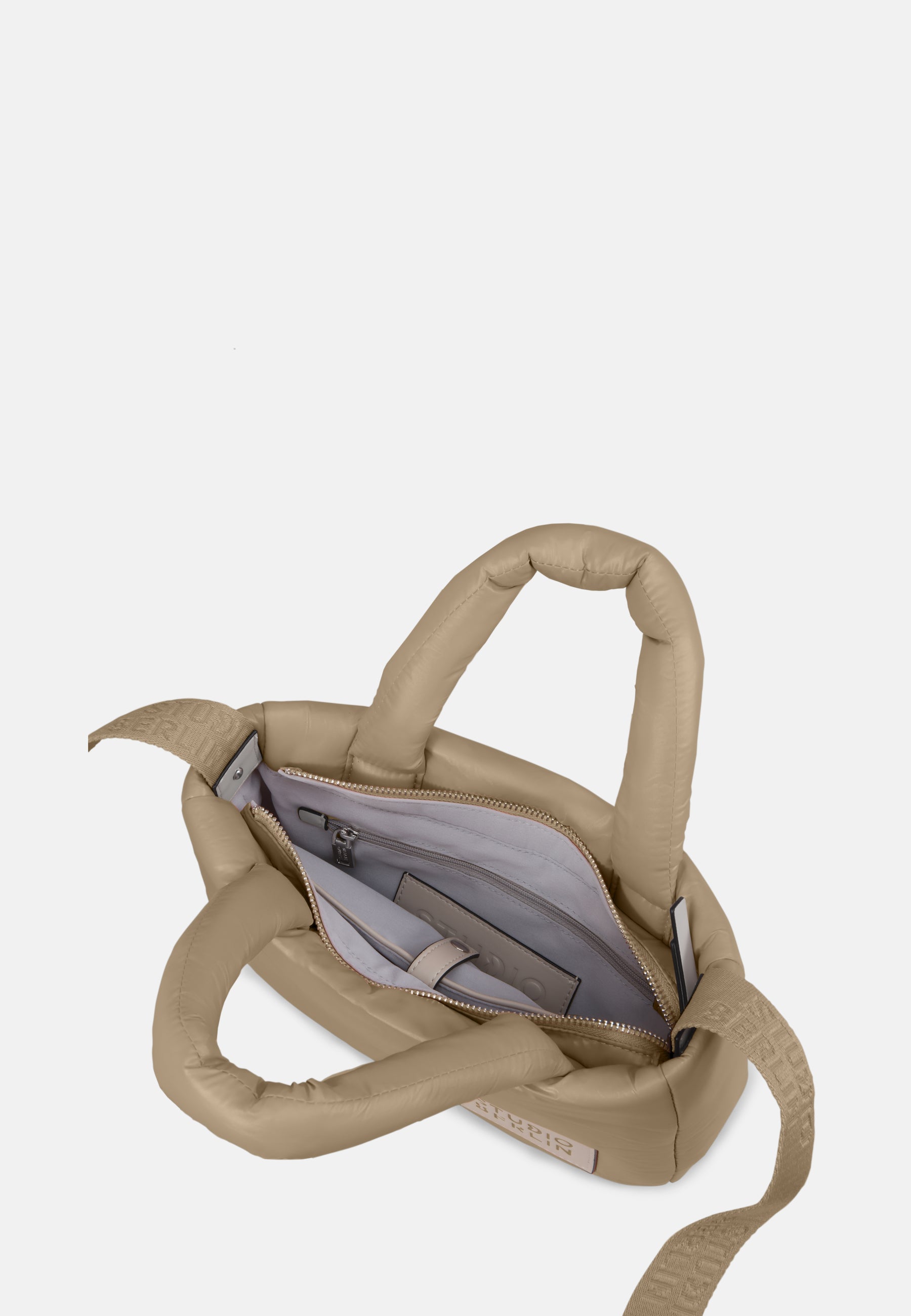 StudioBerlin- Handtaschen>Unisex>Nylontaschen>Crossbody Taschen- MITTE MINI SHINY-black / OS-caramel / OS-cobalt blue / OS-peach / OS