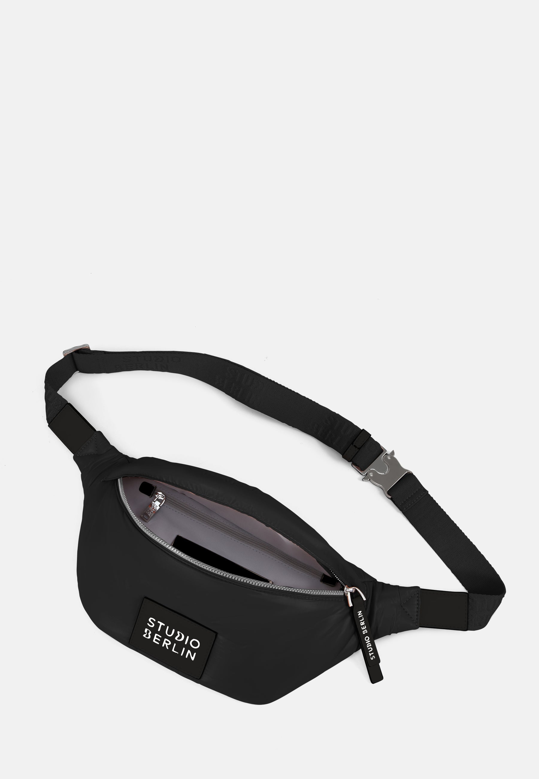 StudioBerlin- Handtaschen>Unisex>Nylontaschen>Crossbody Taschen- SPANDAU MINI SHINY-black / OS-caramel / OS-cobalt blue / OS-peach / OS