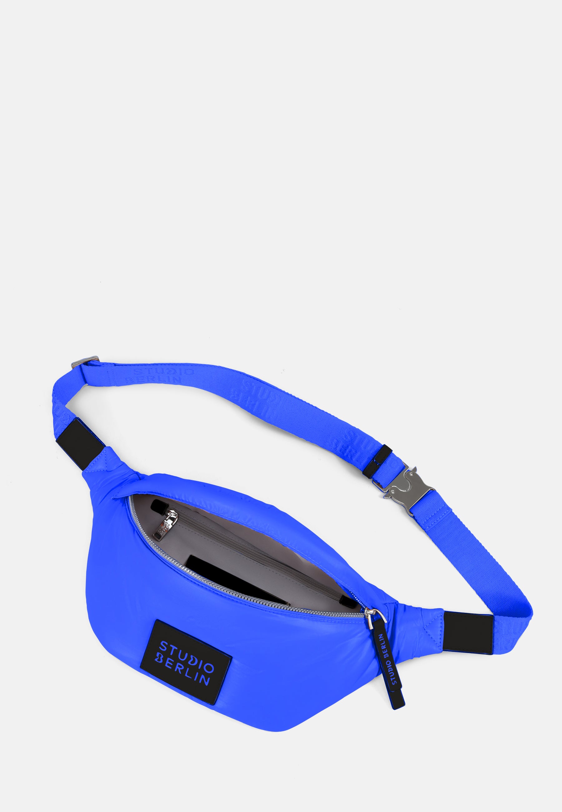 StudioBerlin- Handtaschen>Unisex>Nylontaschen>Crossbody Taschen- SPANDAU MINI SHINY-black / OS-caramel / OS-cobalt blue / OS-peach / OS
