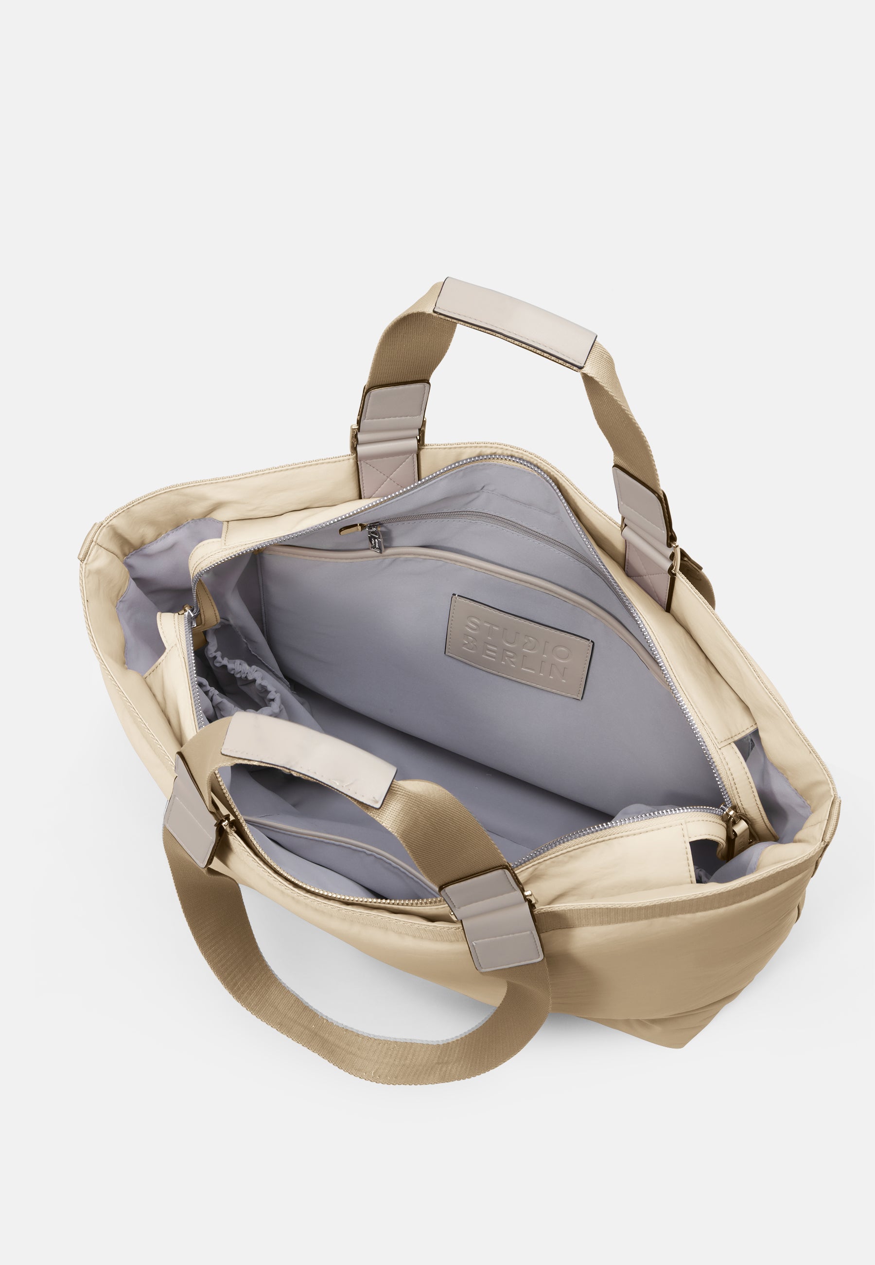 StudioBerlin- Handtaschen>Unisex>Nylontaschen>Schulter Taschen- SCHONEBERG CITY MATT-black / OS-oatmeal / OS-light grey / OS-sage green / OS-dark khaki / OS-dark navy / OS-dusty pink / OS