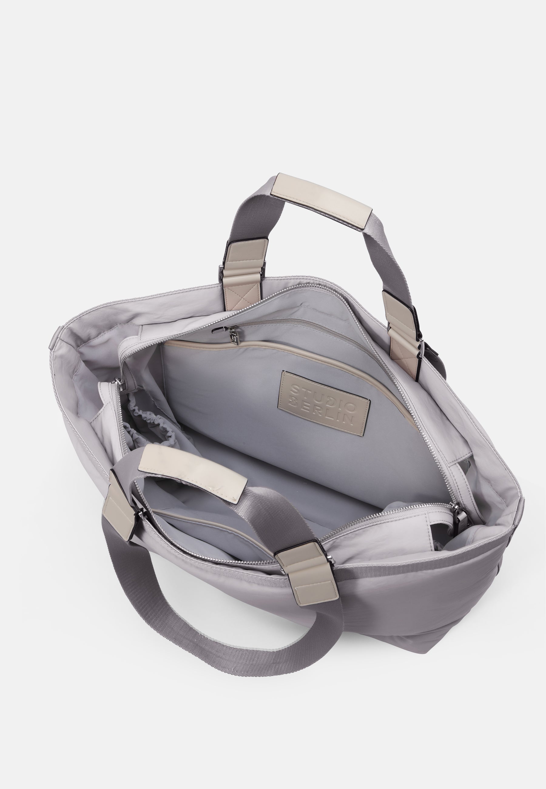 StudioBerlin- Handtaschen>Unisex>Nylontaschen>Schulter Taschen- SCHONEBERG CITY MATT-black / OS-oatmeal / OS-light grey / OS-sage green / OS-dark khaki / OS-dark navy / OS-dusty pink / OS