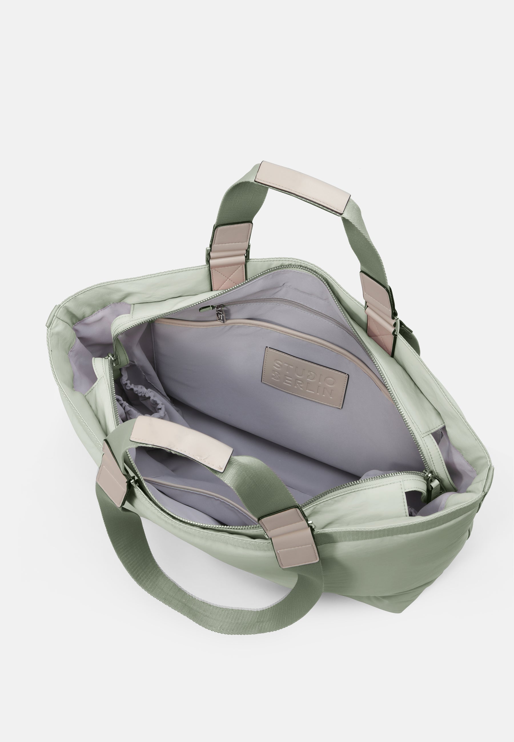 StudioBerlin- Handtaschen>Unisex>Nylontaschen>Schulter Taschen- SCHONEBERG CITY MATT-black / OS-oatmeal / OS-light grey / OS-sage green / OS-dark khaki / OS-dark navy / OS-dusty pink / OS