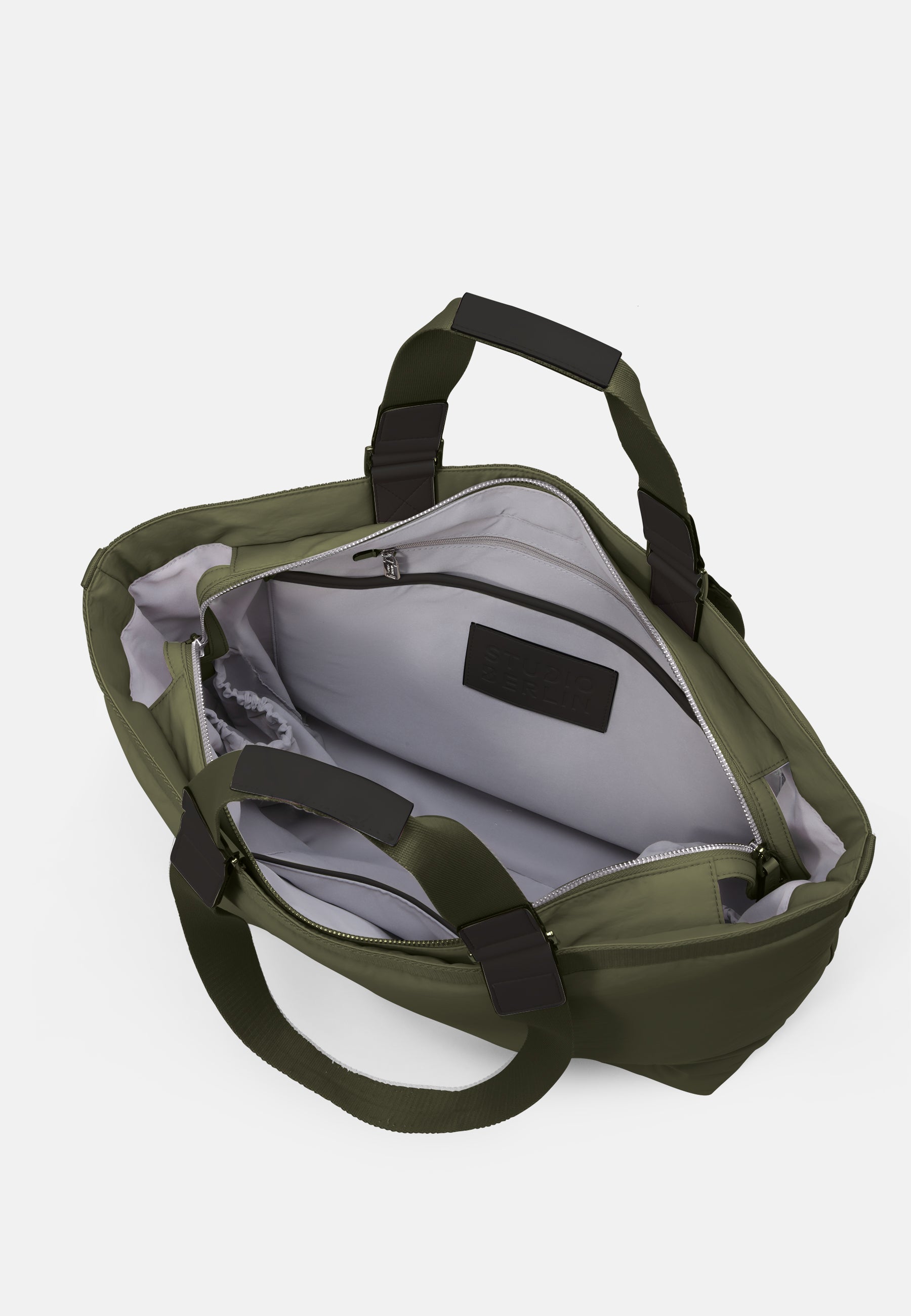 StudioBerlin- Handtaschen>Unisex>Nylontaschen>Schulter Taschen- SCHONEBERG CITY MATT-black / OS-oatmeal / OS-light grey / OS-sage green / OS-dark khaki / OS-dark navy / OS-dusty pink / OS