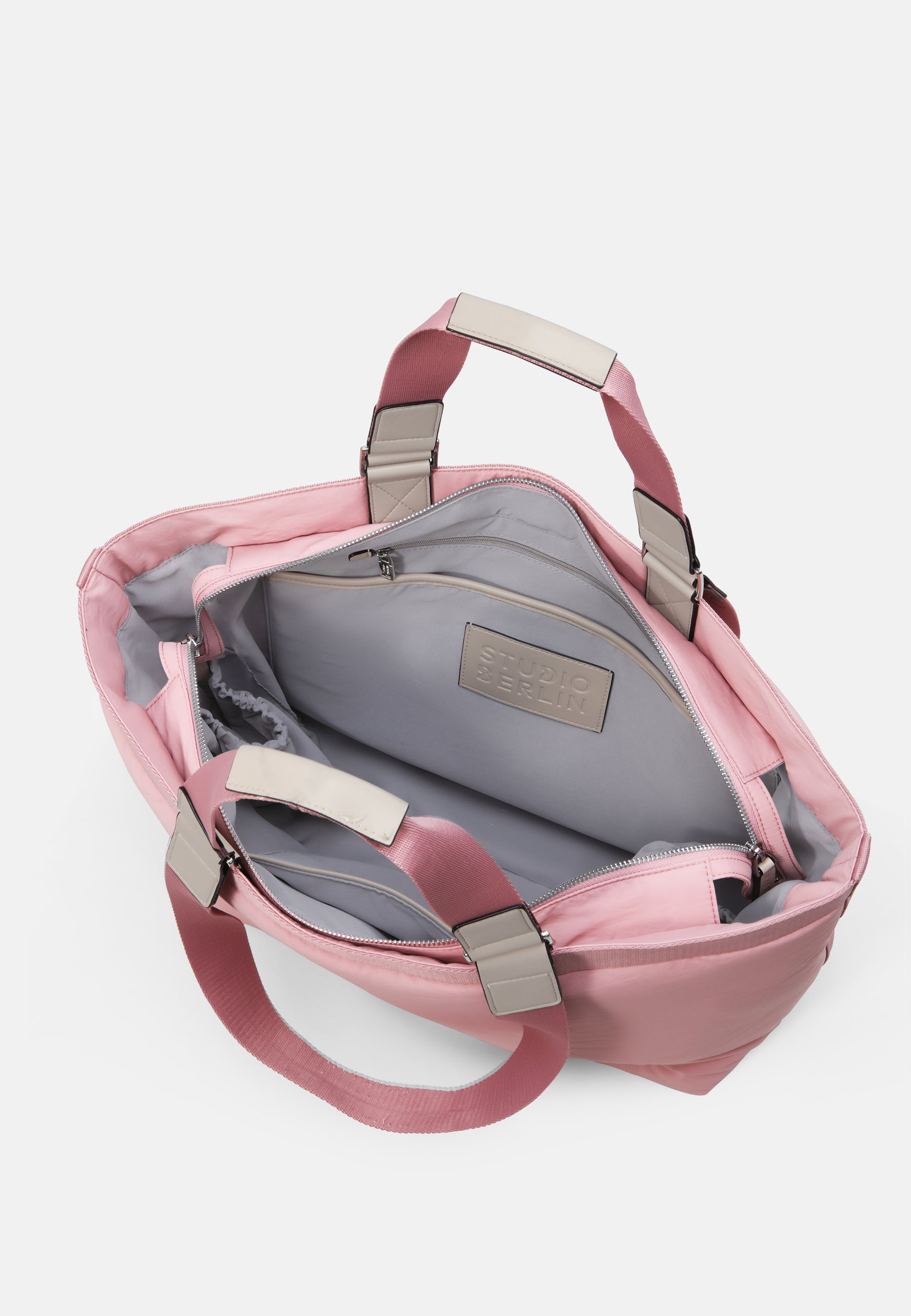 StudioBerlin- Handtaschen>Unisex>Nylontaschen>Schulter Taschen- SCHONEBERG CITY MATT-black / OS-oatmeal / OS-light grey / OS-sage green / OS-dark khaki / OS-dark navy / OS-dusty pink / OS