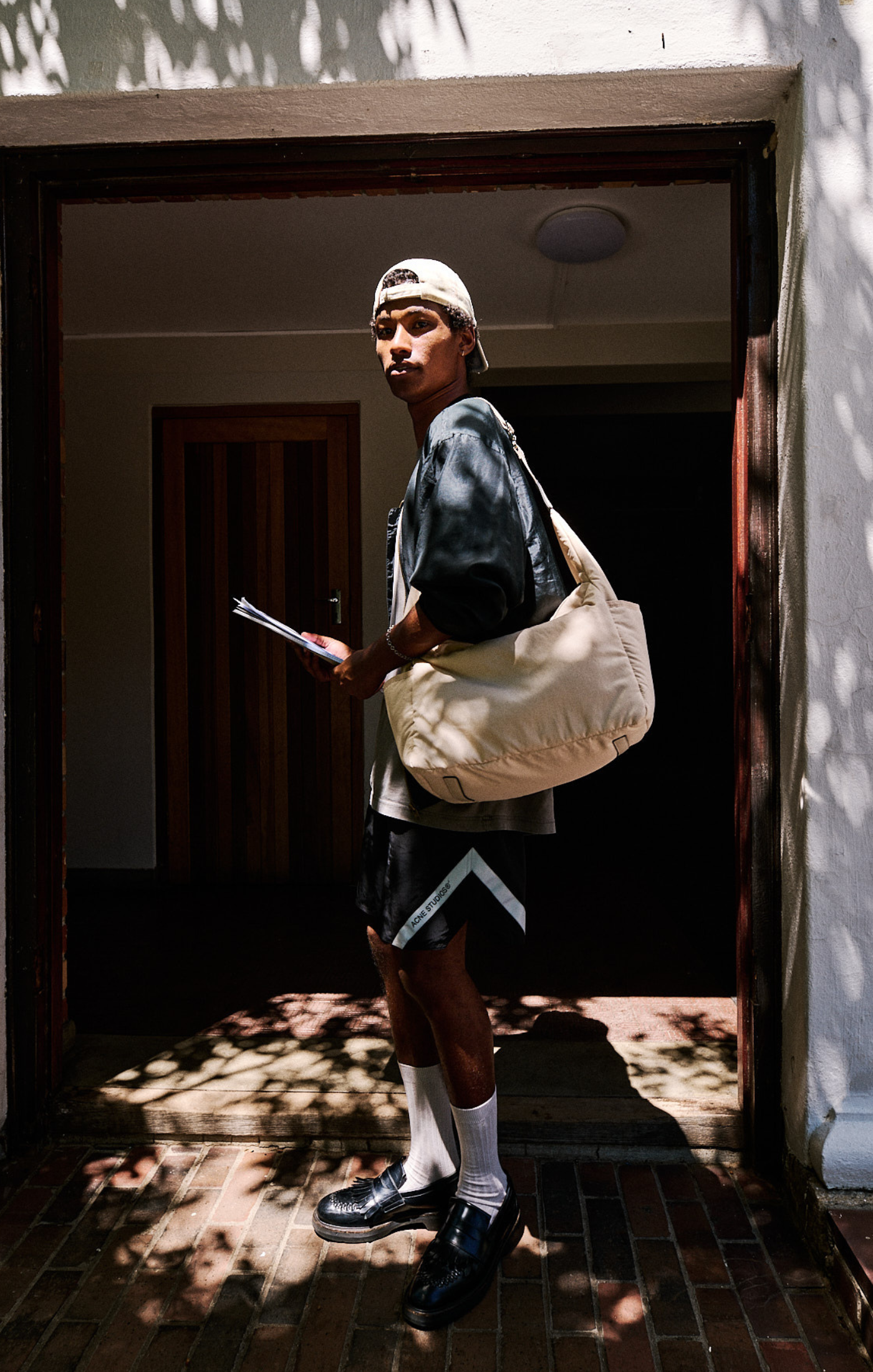 StudioBerlin- Handtaschen>Unisex>Nylontaschen>Crossbody Taschen- FRIEDRICHSHAIN CITY MATT-black / OS-oatmeal / OS-light grey / OS-sage green / OS-dark khaki / OS-dark navy / OS-dusty pink / OS 