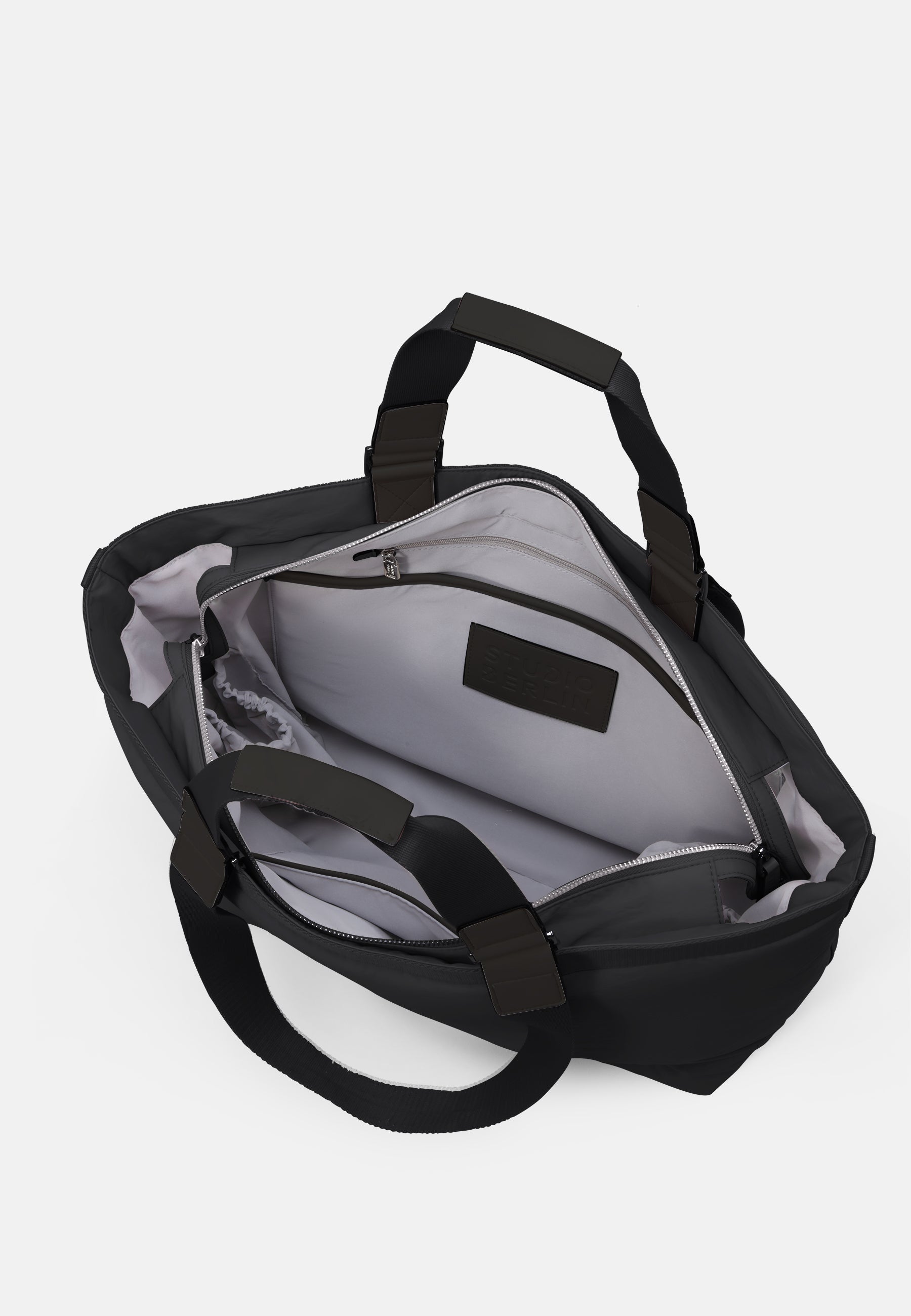 StudioBerlin- Handtaschen>Unisex>Nylontaschen>Schulter Taschen- SCHONEBERG CITY MATT-black / OS-oatmeal / OS-light grey / OS-sage green / OS-dark khaki / OS-dark navy / OS-dusty pink / OS 