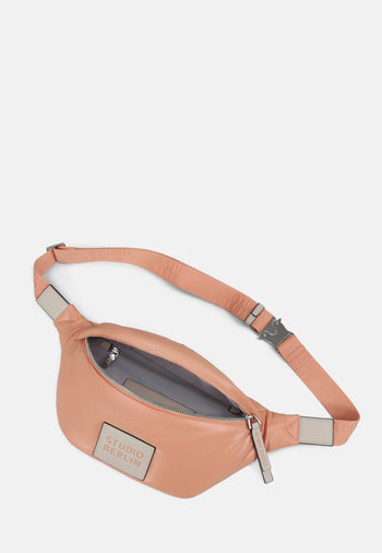 StudioBerlin- Handtaschen>Unisex>Nylontaschen>Crossbody Taschen- SPANDAU MINI SHINY-black / OS-caramel / OS-cobalt blue / OS-peach / OS 